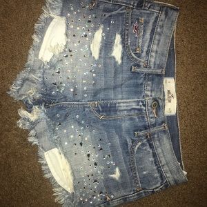 Size 1 Hollister cheeky jean shorts
